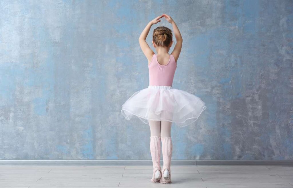 Ballet dancer at a dance studio